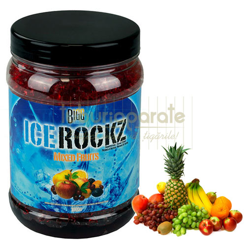 Recipient cu aroma pentru fumat narghilea Bigg Ice Rockz Mixed Fruits 1 KG